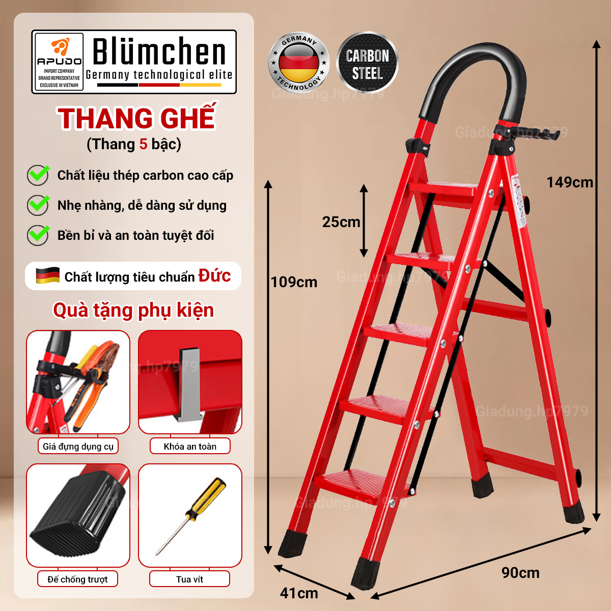 Thang gấp đa năng - 5 bậc