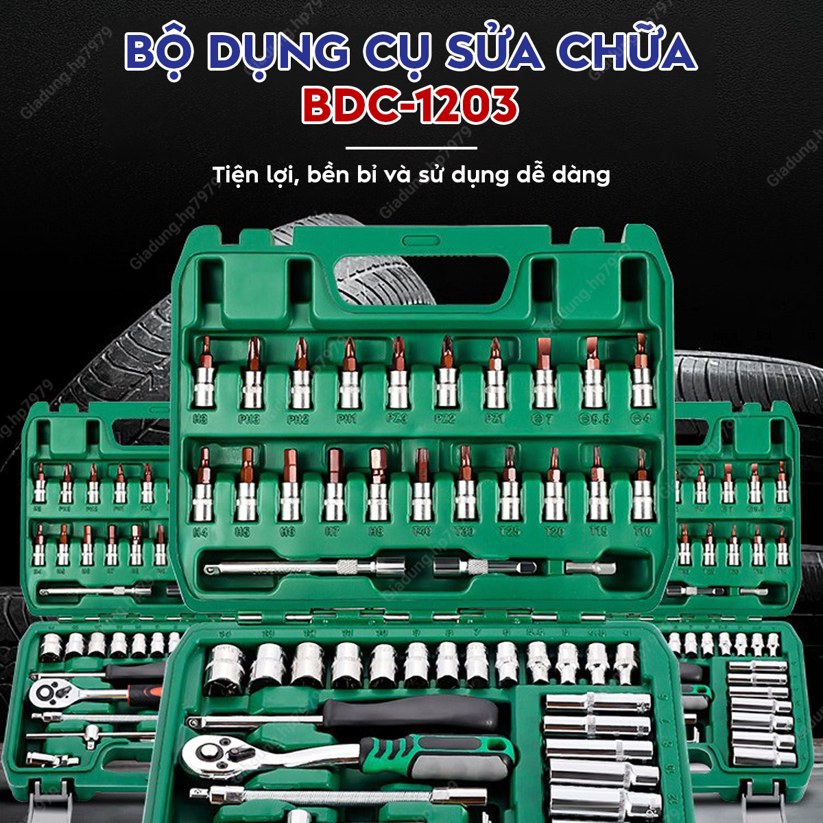 Bộ dụng cụ sửa chữa đa năng 72 món chuyên nghiệp